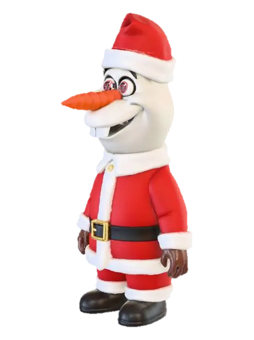 Frosty Claus, #Christmas2025# 3D model, vytvořený pomocí AI