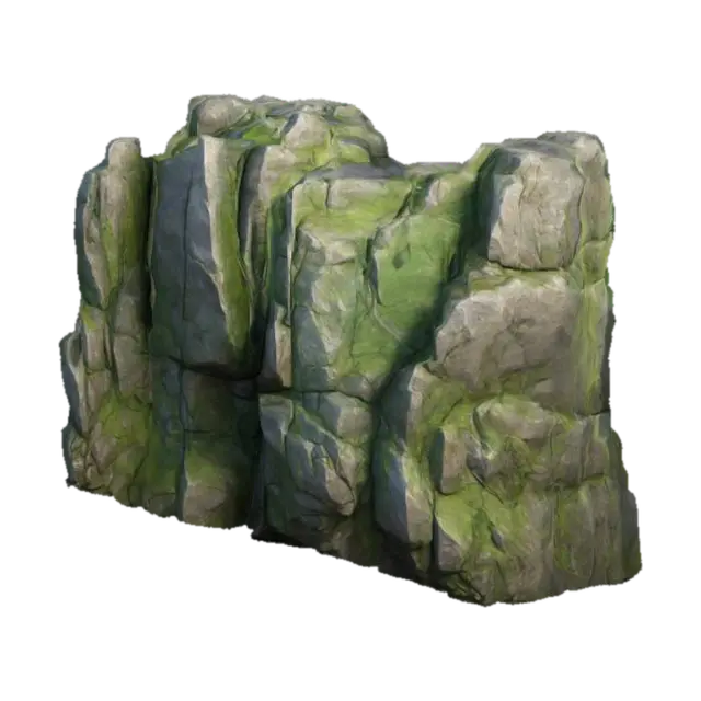 The object is a large, highly detailed , Ultra Realistic, rugged rock formation with… - Blocky 3D model, vytvořený pomocí AI