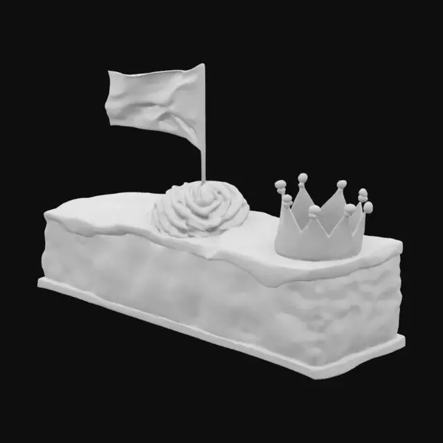 3D model for [Den Haag] Royal Dutch Delight, "De koningsdag Tompouce" a special pastry for Kingsday. There are not much Kings in the world. So this is a kind of institute we love to share with the world. #AroundTheWorld#