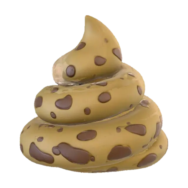 Poop Swirl 3D model, vytvořený pomocí AI