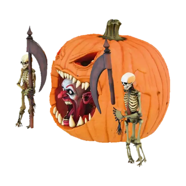 3D model for Haunted Jack-o'-Lantern Guard., #Halloween2025#