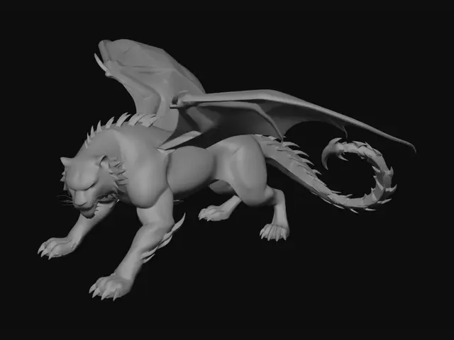 3D model for Violet Nocturne Dragon