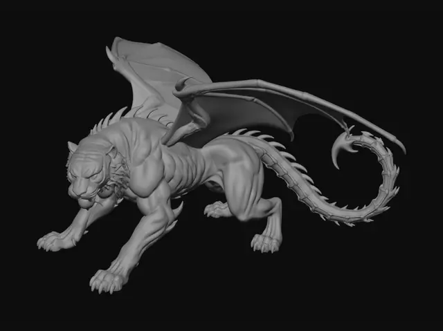 3D model for Violet Nocturne Dragon