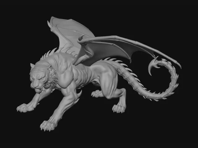 3D model for Violet Nocturne Dragon