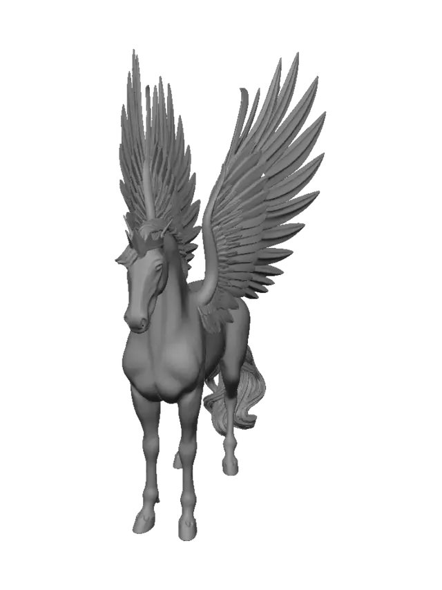3D model for A model of a pegasus, royal, nobel, with long wings