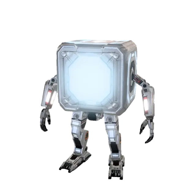 3D model for create a sci-fi cube with arms and legs