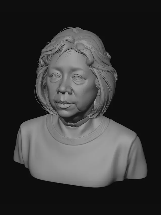 3D model for Portrait of an Asian woman