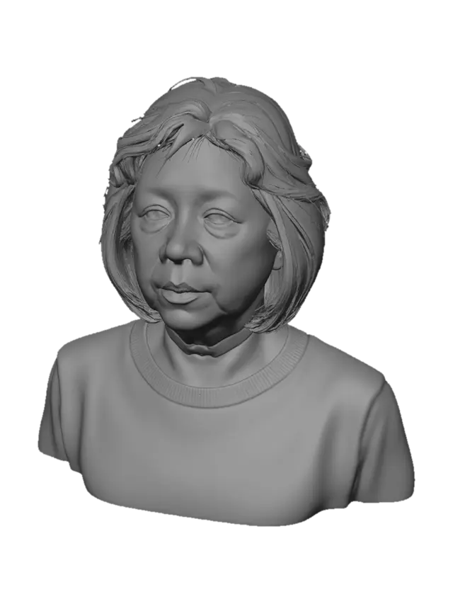 3D model for Portrait of an Asian woman