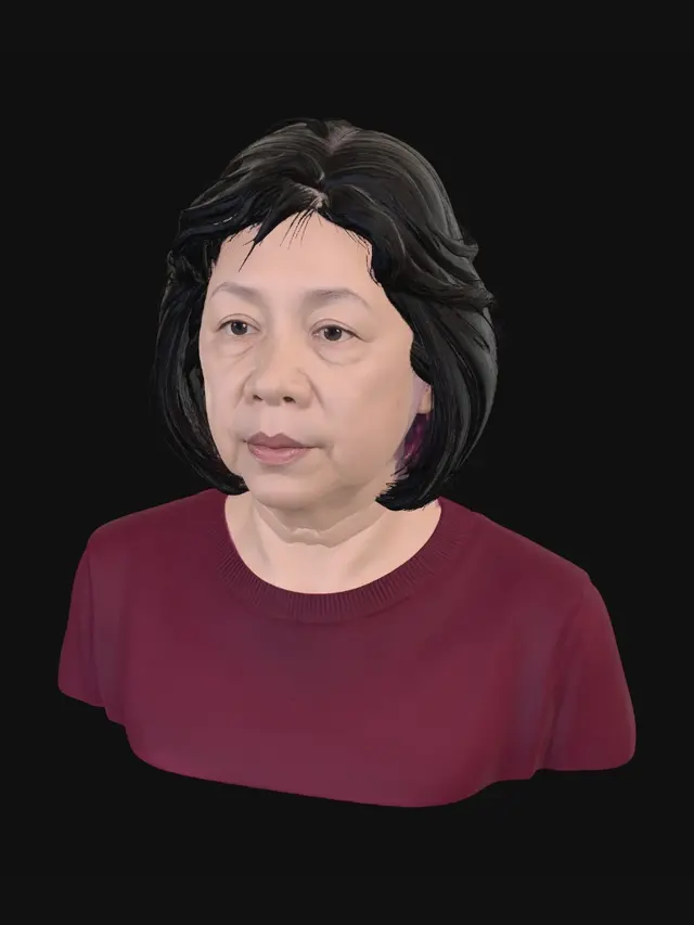 3D model for Portrait of an Asian woman