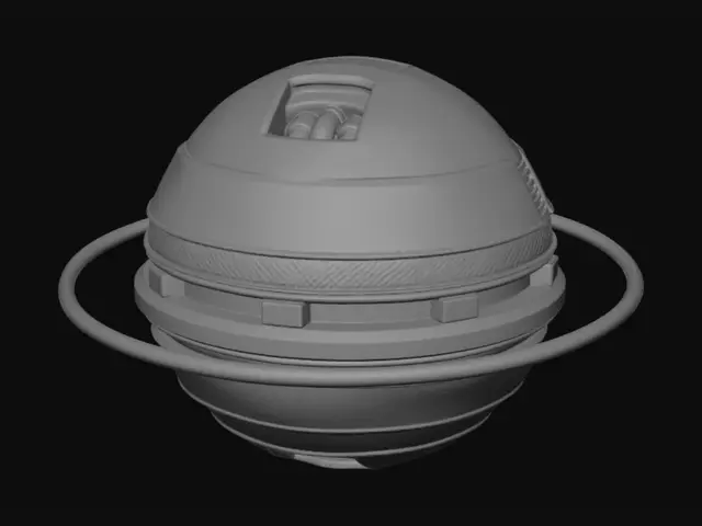 3D model for Make me a nerf like ball with fins and inserts that go inside and spin to create a whistle