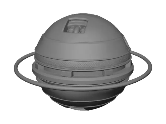 3D model for Make me a nerf like ball with fins and inserts that go inside and spin to create a whistle