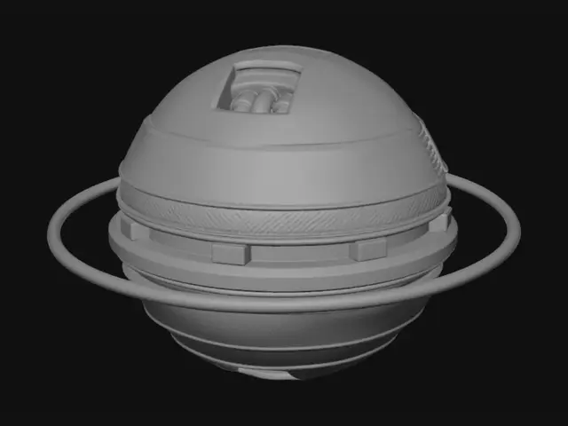3D model for Make me a nerf like ball with fins and inserts that go inside and spin to create a whistle