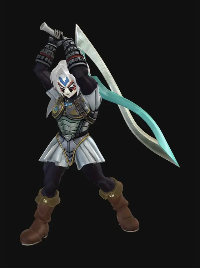 3D model for Azure Masked Swordsman