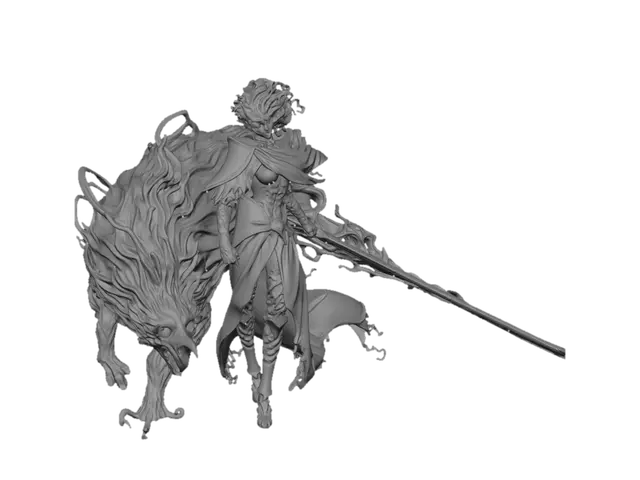 3D model for Icebound Warlord and the Froststeed
