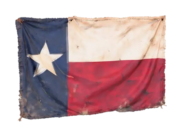 Texas Flag hanging 3D model, vytvořený pomocí AI