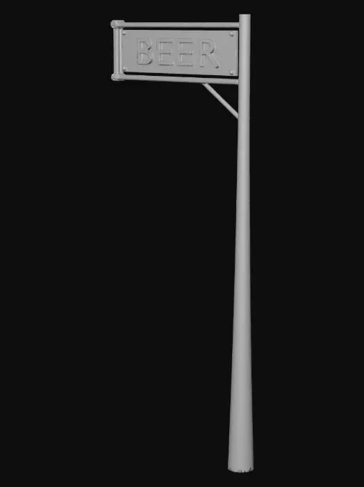 3D model for Bar EXT sign