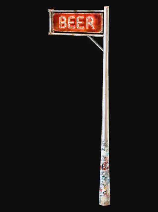 3D model for Bar EXT sign