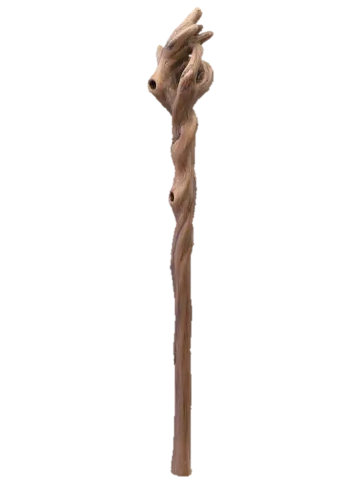 Wooden Staff - Wand 3D model, vytvořený pomocí AI