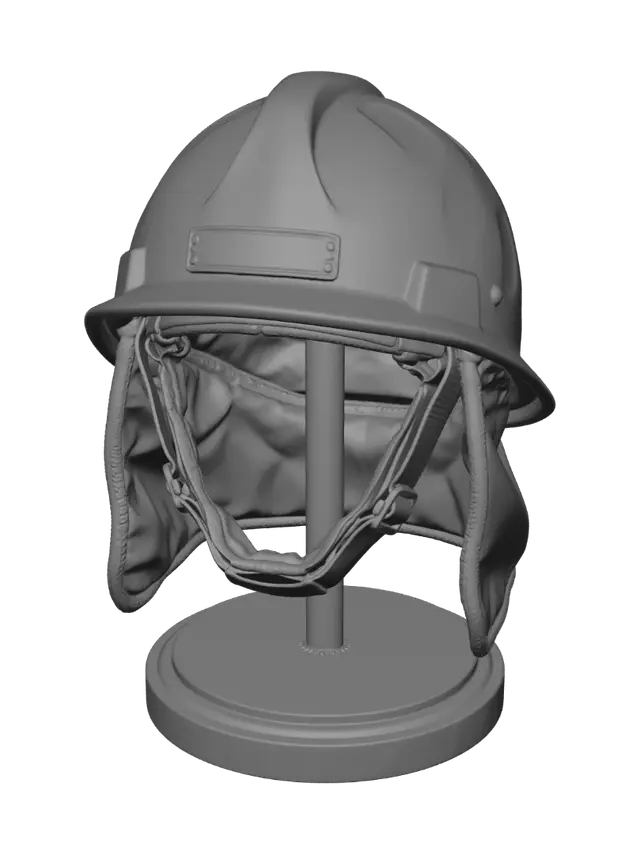 3D model for Weathered Fire Helmet
