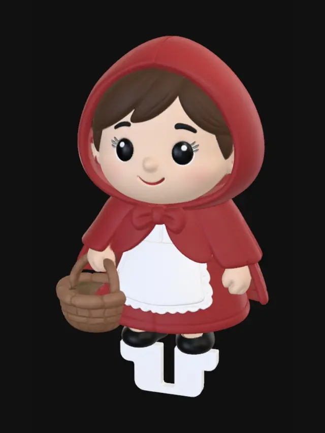 3D model for Little Red Riding Hood