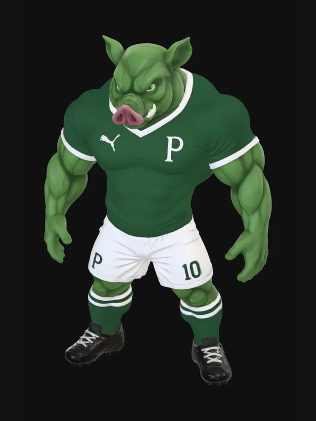 3D model for Green Pig Striker