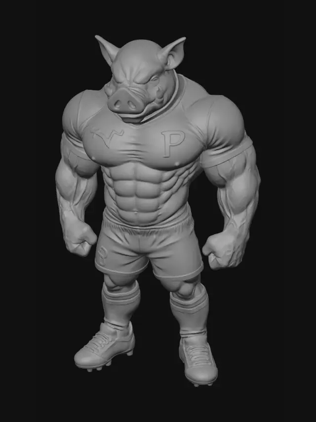 3D model for Green Juggernaut Pig