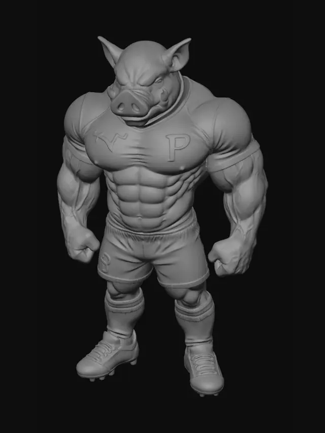 3D model for Green Juggernaut Pig