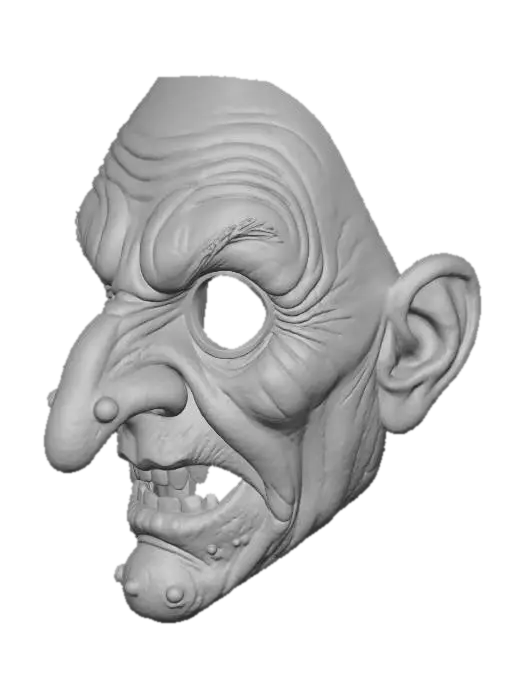 3D model for #Halloween2025#, Wicked Mask