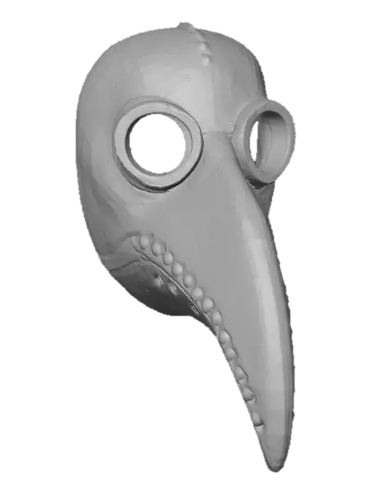 3D model for #Halloween2025#, Plague Doctor Mask