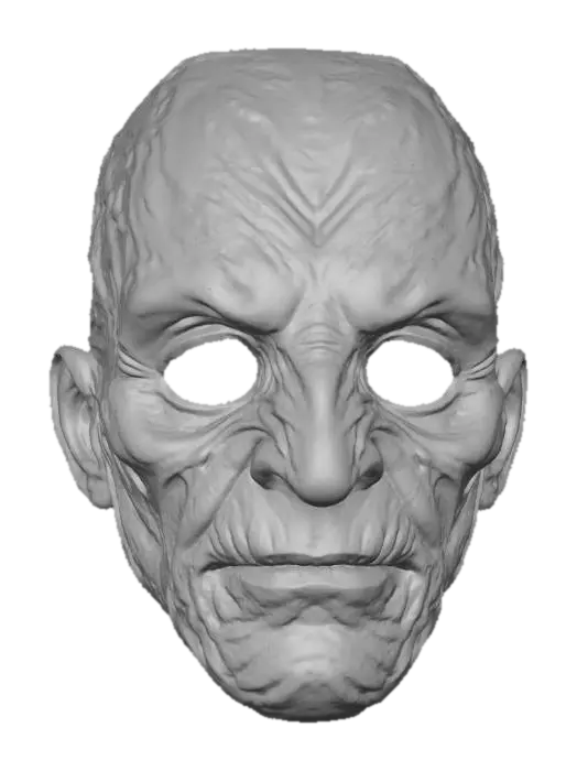 3D model for #Halloween2025#, Terrifying Mask