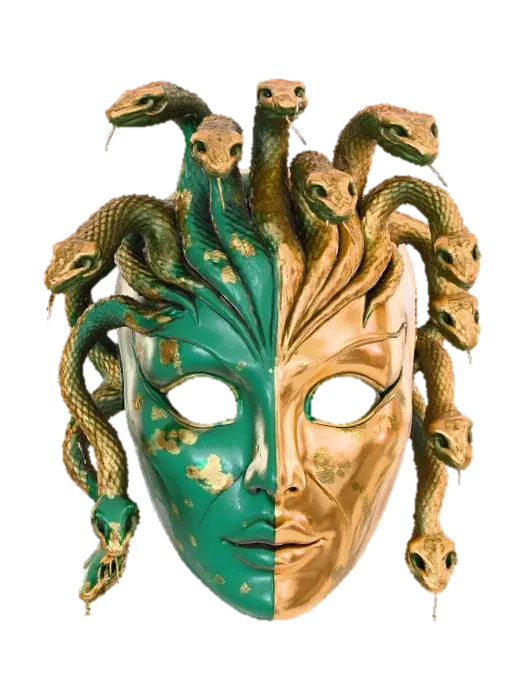 Modello 3D #Halloween2025#, Gorgon Mask - 3dprint, generato dall’IA