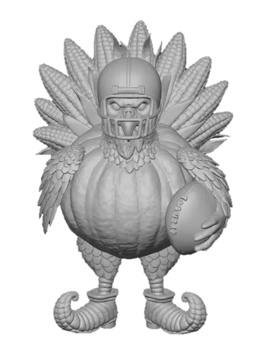 3D model for #Thanksgiving#, Thanksgiving Quarterback