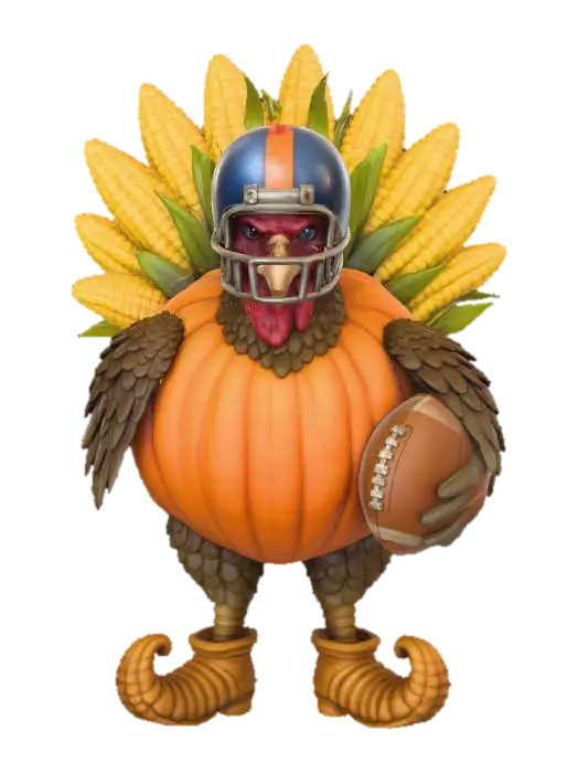 3D model for #Thanksgiving#, Thanksgiving Quarterback