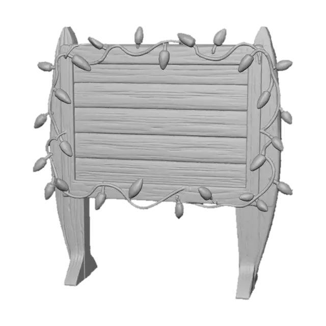 3D model for #Christmas2025#, Holiday Glow Board