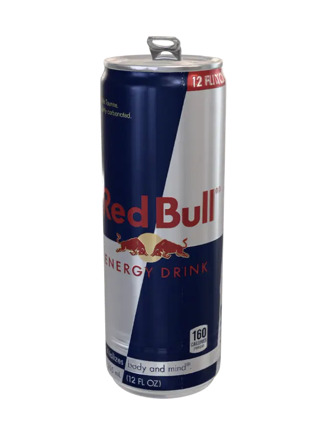 Red Bull Can 3D model, vytvořený pomocí AI