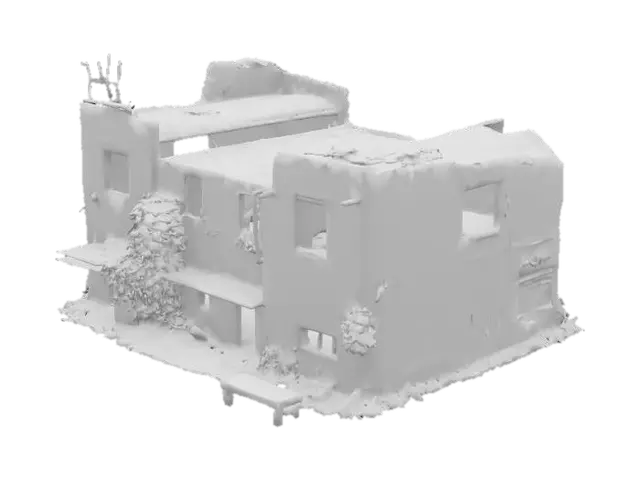 3D model for post apocalyptic building