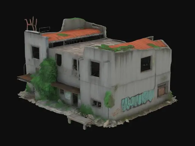 3D model for post apocalyptic building