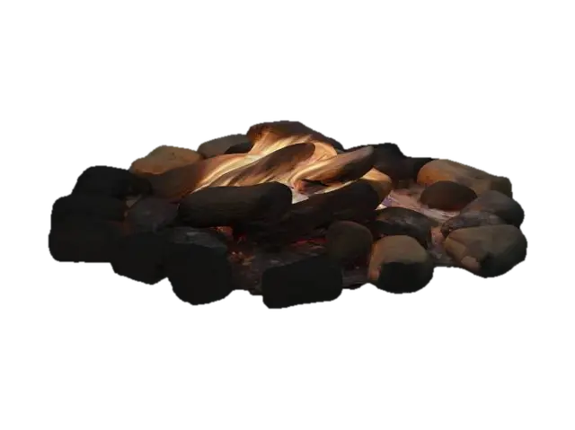 campfire - Heat 3D model, vytvořený pomocí AI