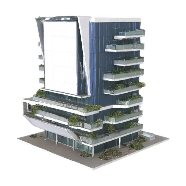 modern building - Contemporary 的 AI 生成 3D 模型