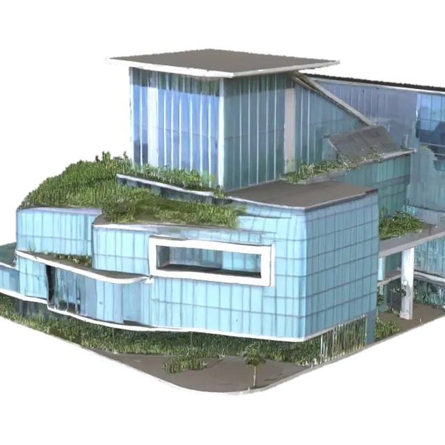 modern building - Contemporary 的 AI 生成 3D 模型