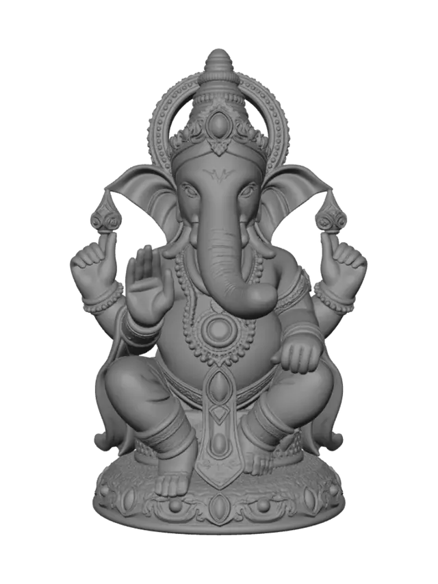 3D model for Lord ganesha idol statue.with high details