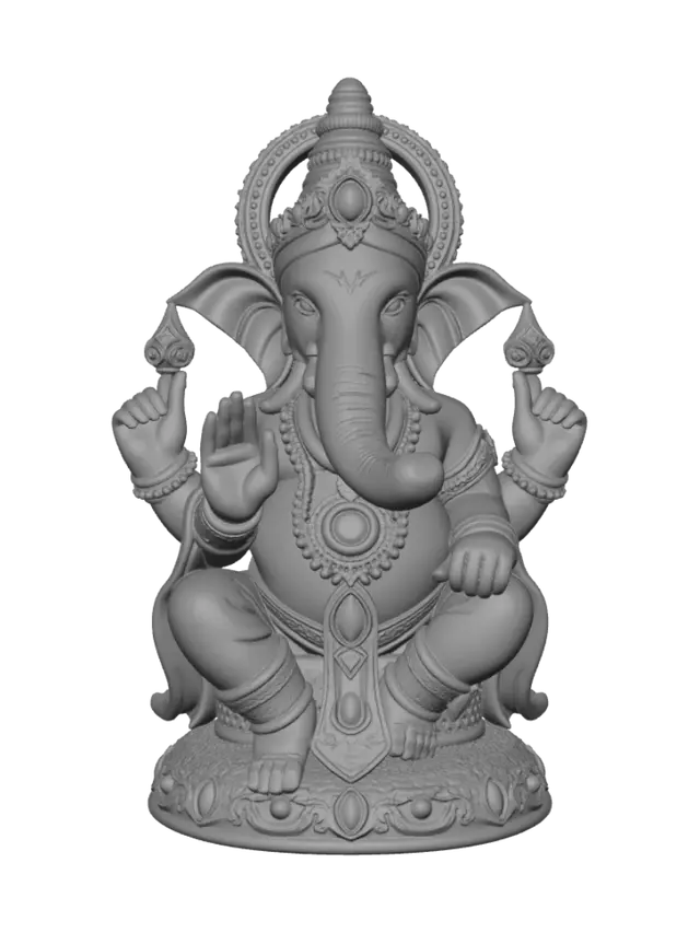 3D model for Lord ganesha idol statue.with high details