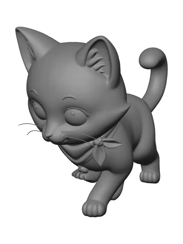 3D model for Marmalade the Kitten