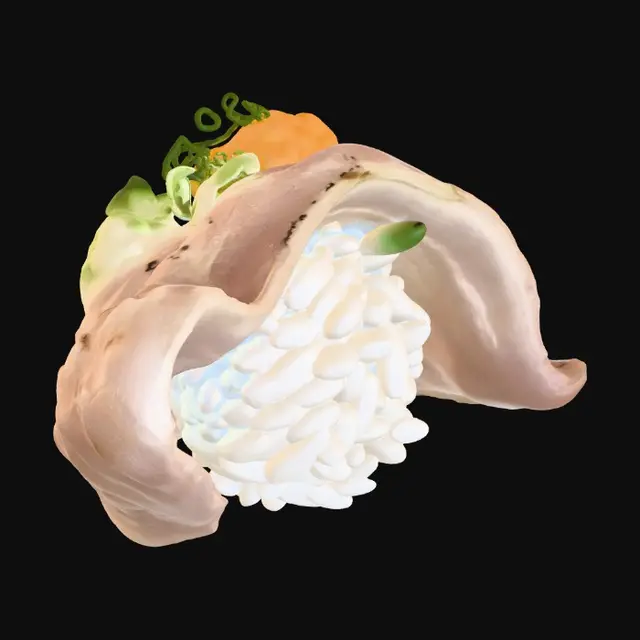 3D model for Engawa (Halibut flipper)