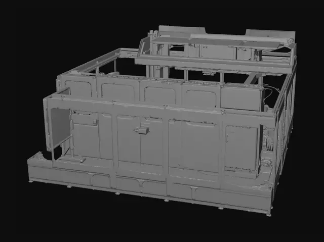 3D model for Automated Manufacturing Cell Enclosure