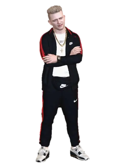Crossed Arms in Streetwear 3D model, vytvořený pomocí AI