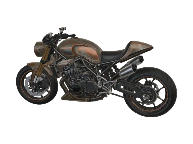 Copper Rattler 3D - Streetfighter 3D model, vytvořený pomocí AI