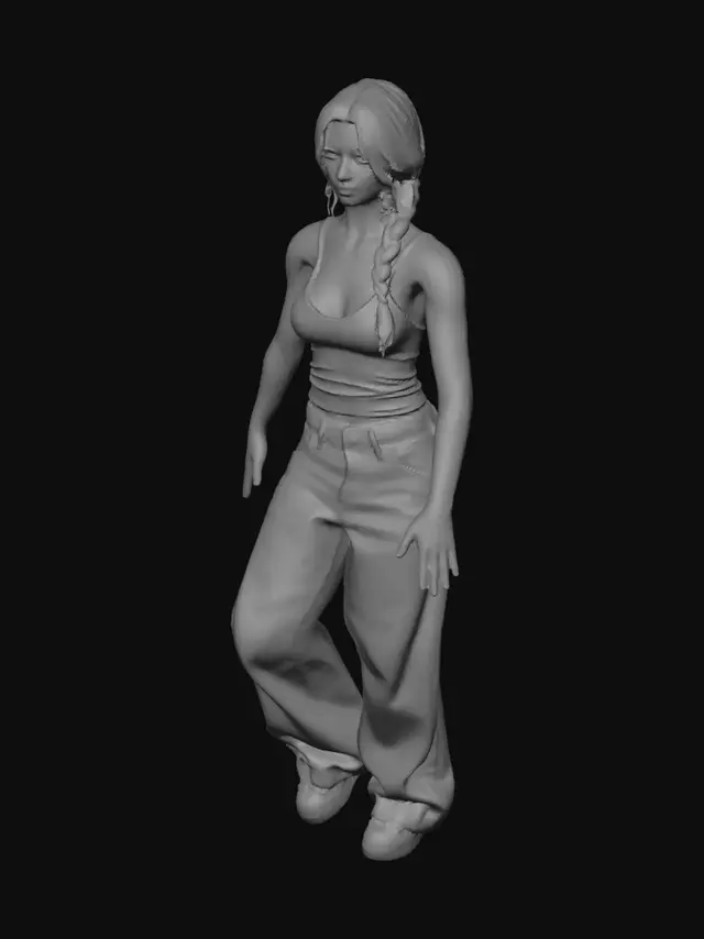 3D model for Casual in Baggy Jeans
