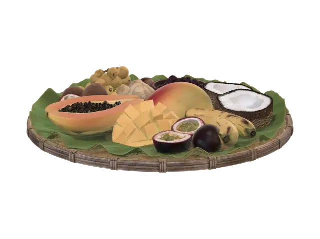 3D model for Exotic Tropical Fruit Tray