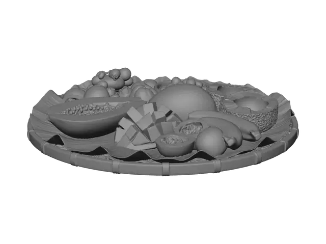 3D model for Exotic Tropical Fruit Tray